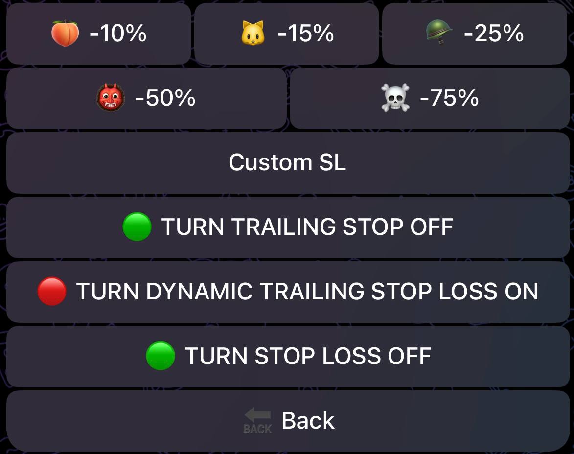 Trailing Stop Loss Options